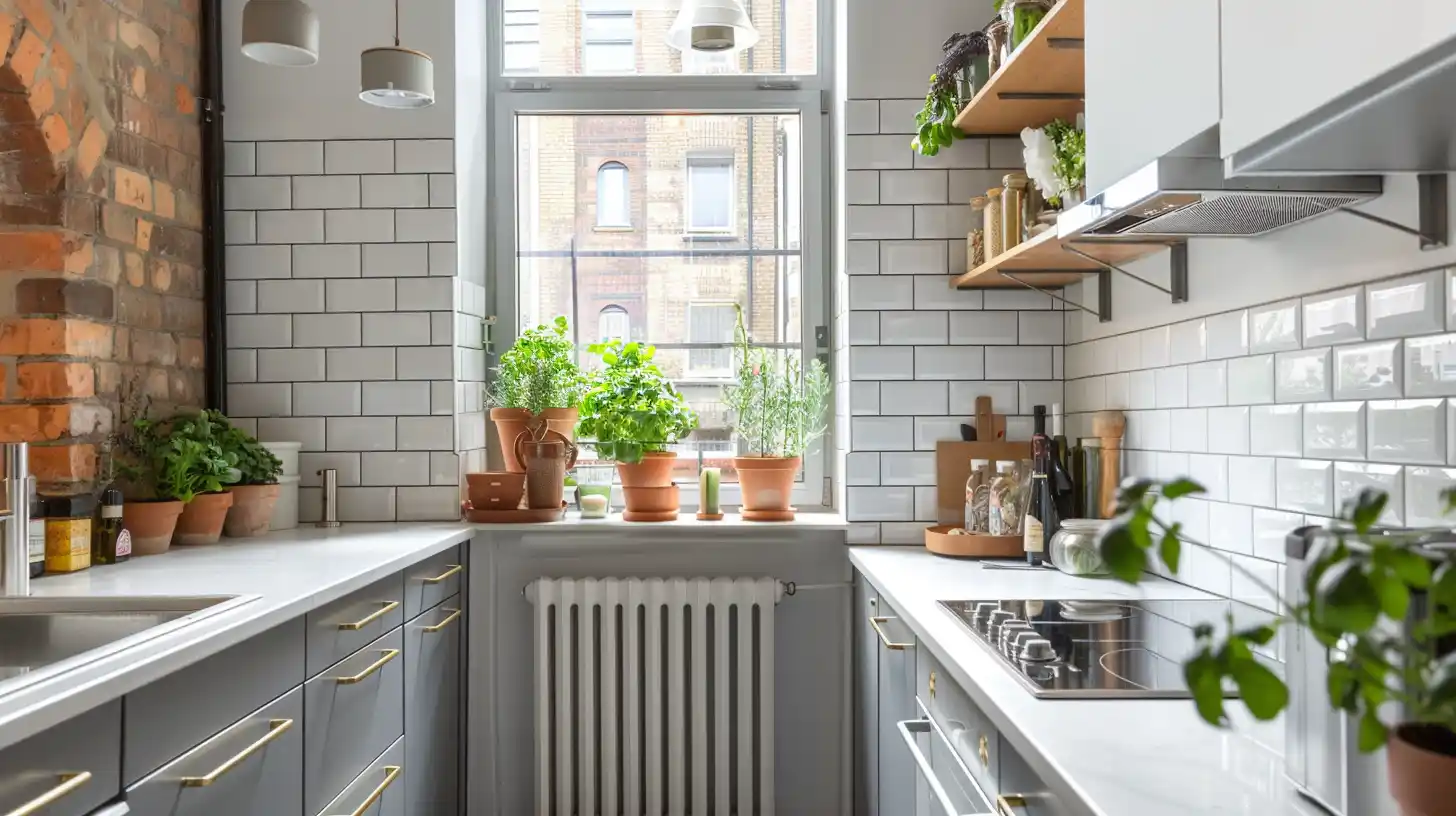 Aranżacja małej, wąskiej kuchni
